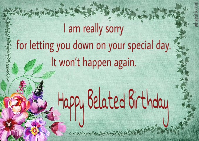 Free Belated Birthday Wishes Images | Happy Belated Birthday Images
