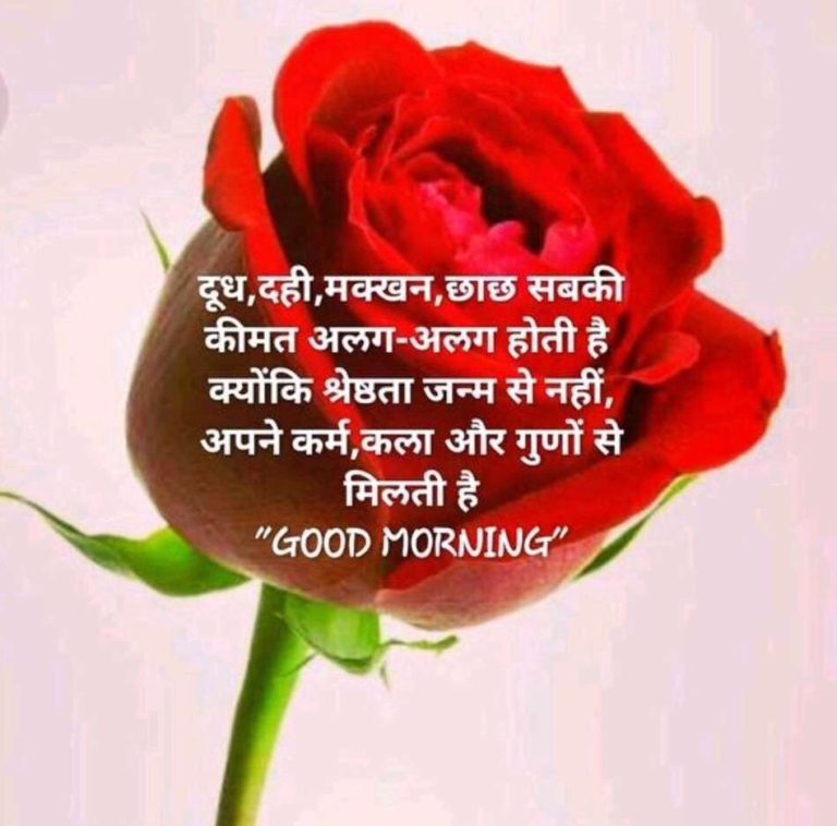 2019 Good Morning Images With Quotes In Hindi Shayari Photo